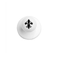 Chef jacket button - with lily print