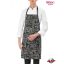 Bib apron with menu print