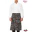 Waist apron with menu print