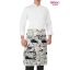 Waist apron with comic characters print