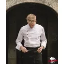 Giblor's szakácskabát - fehér, hosszú ujjú, díszpatentos