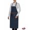 Denim, bib apron - brown, with straps
