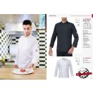 Szakácskabát - fehér, patentos, LUXSATIN-ból