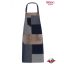 Apron made of denim scraps