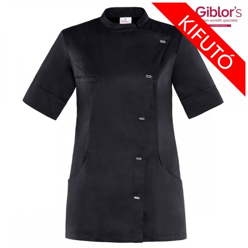 MAYA - black, Women's, short-sleeved chef jacket