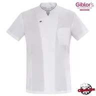   Giblor's szakácskabát - fehér, rövid ujjú, ICE COOL