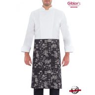 Waist apron with city name print