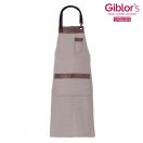 Bib apron - TROPEZ, Beige 