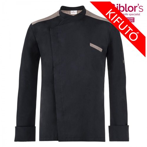 Vulcano - black long-sleeved chef jacket