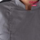 Szakácskabát - RAUL - világos szürke