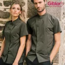 Harry - Szupervékony fekete rövid ujjú szakácskabát