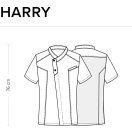 Harry - Szupervékony szürke rövid ujjú szakácskabát