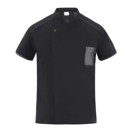 GIBLORS Nathan FEKETE pamut-elasztán szakácskabát