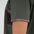 GIBLORS Nathan Militari zöd pamut-elasztán szakácskabát