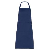   ZANTE - SÖTÉTKÉK SZÍNŰ állítható nyakpántos melles kötény zsebbel