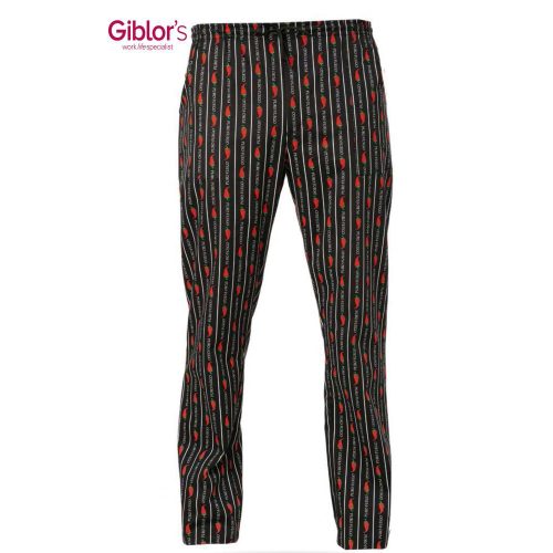Giblor's chef pants -  with paprika print