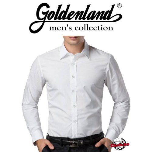 GOLDENLAND slim fit, men's waiter shirt