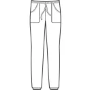 LÁNGMINTÁS SZAKÁCS JOGGING NADRÁG - GUMIS BOKARÉSSZEL