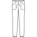 Fekete stretch szakács jogging