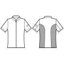 Sincler Superdry rövid ujjú szakácskabát – fehér