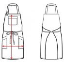 Oregon fekete farmerkötény