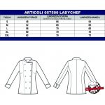 Női szakácskabát - fehér, rövid ujjú, patentos