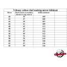 Chef nadrág - fekete alapon vékony fehér csíkokkal