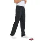 Chef nadrág - fekete alapon vékony fehér csíkokkal