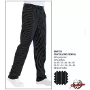 Chef nadrág - fekete alapon vékony fehér csíkokkal