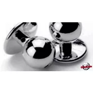 Large silver chef jacket button - for ISACCO denim jacket