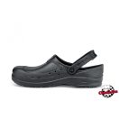 Zinc fekete, uniszex, pántos, csúszásmentes szakácsklumpa