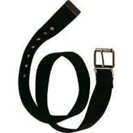 Black canvas belt - 135 cm
