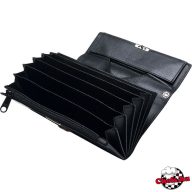 Waiter wallet - with 6 pockets, leather