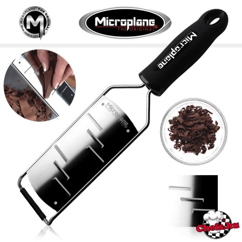 Microplane nagy reszelő - fekete, Gourmet sorozat