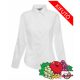 Women's long-sleeved blouse - Fruit of The Loom, poplin, white