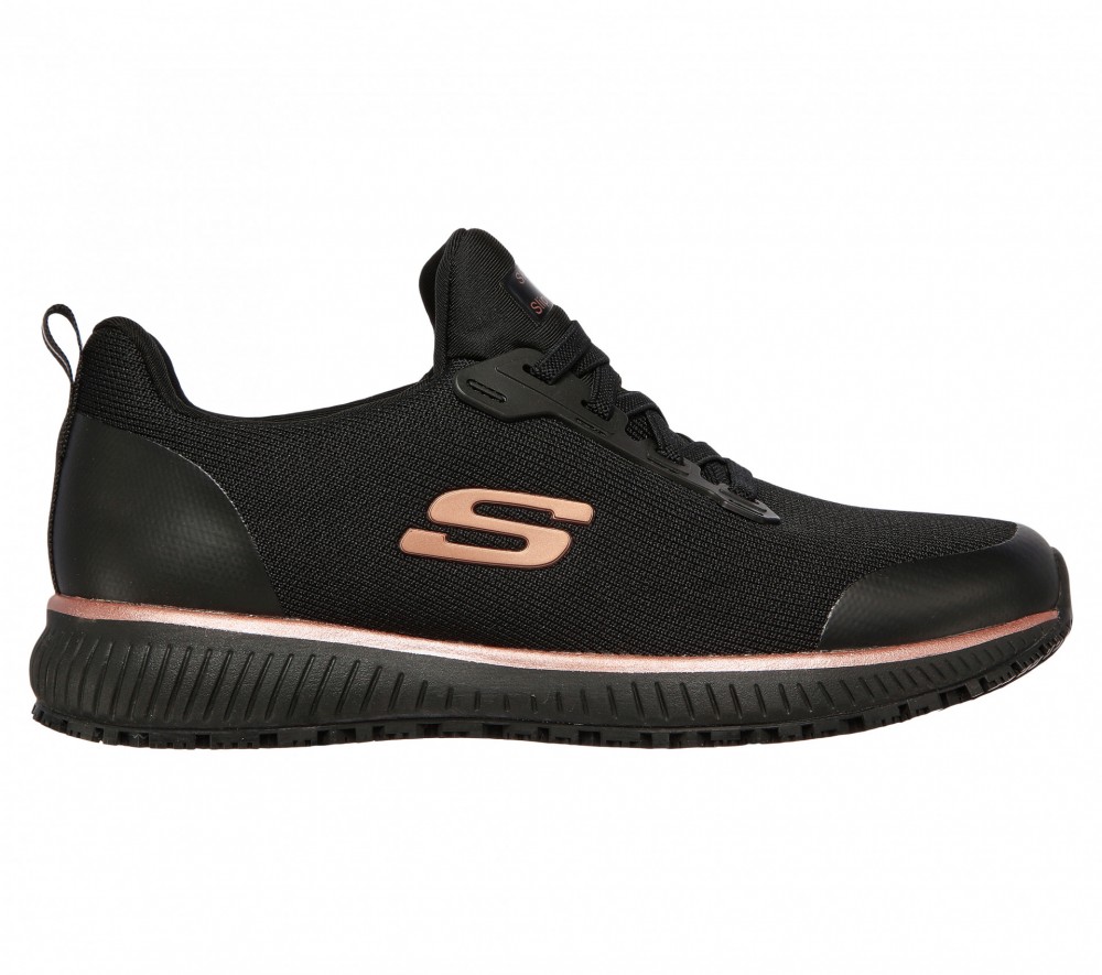Skechers - SQUAD - cipő - FEKETE/ARANY | Akár ingyen száll