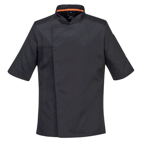 MeshAir Pro Short Sleeve Chef Jacket - black