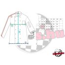 Szakácskabát - fehér, hosszú ujjú