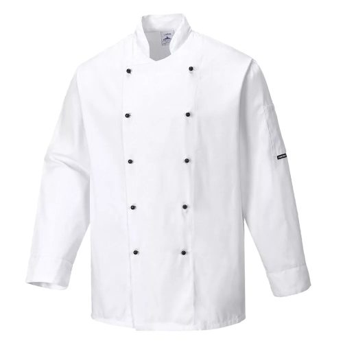 Chef jacket - white, long-sleeved