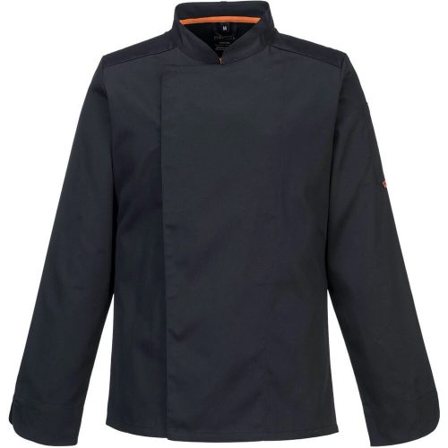 MashAir Pro, fekete, hosszú ujjú szakács kabát