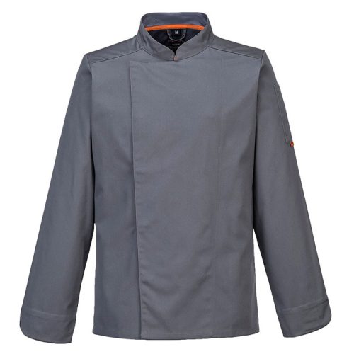 MashAir Pro, slate gray, long-sleeved chef jacket