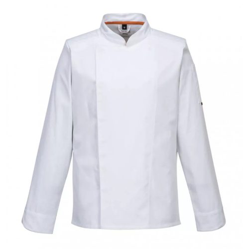 MashAir Pro, fehér, hosszú ujjú szakács kabát