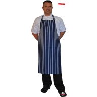 Waterproof bib apron - striped