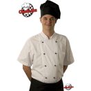 Szakácskabát - fehér, rövid ujjú cukrászkabát