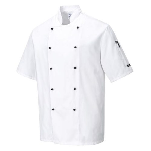 Chef jacket - white, short-sleeved confectioner jacket
