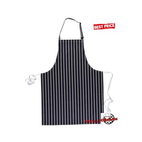 Chef apron - chest, striped, without pocket