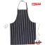 Chef apron - chest, striped, without pocket
