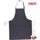 Chef apron - chest, striped, without pocket