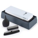 Fenőkő készlet | EXPERT TOP | #240/1000 + #3000/10000 | 2 db kétoldalú fenőkő + Állvány + Élszögtartó + Gyémánt fenőkőtisztító + Pipetta