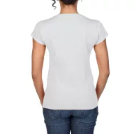 SOFTSTYLE® NŐI V-NYAKÚ FEHÉR PÓLÓ
